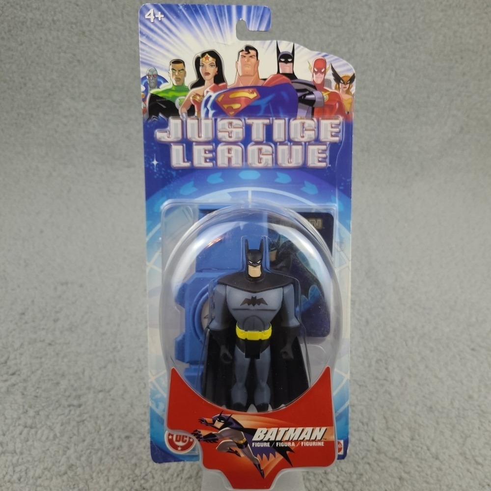 Mattel DC Justice League Batman Animated 4.5" Action Figure 2002 B4423 New